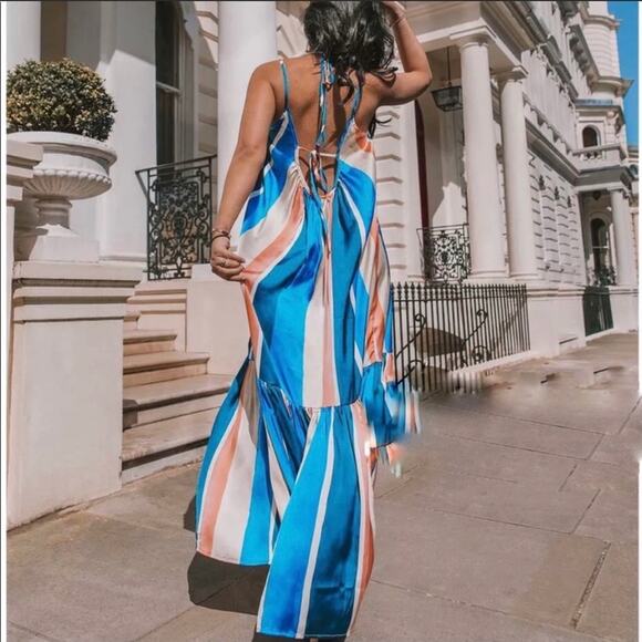 LEMLEM X H&M Striped Maxi Dress size medium - Picture 7 of 16